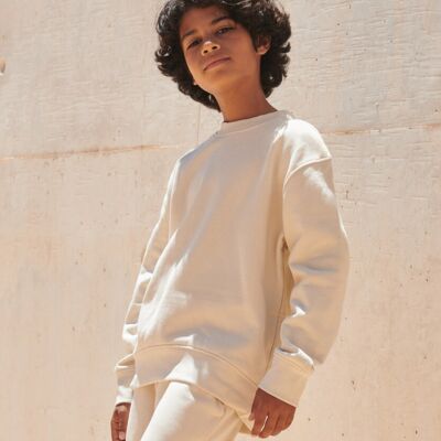 Kids sustainable fashion curved hem sweatshirt Thumbnail