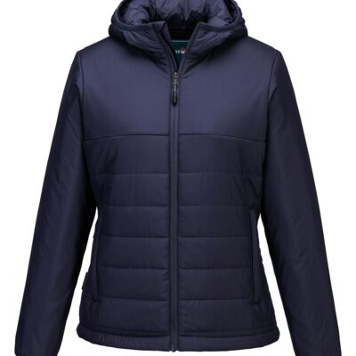 Women’s professional hooded insulated baffle jacket (S613) Thumbnail