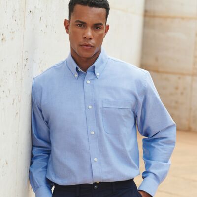 Henbury Long Sleeve Classic Oxford Shirt Thumbnail