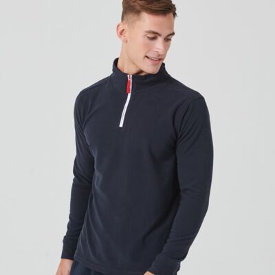 Finden + Hales Zip Neck Piped Micro Fleece Thumbnail