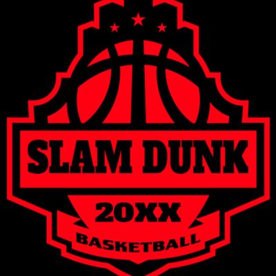 SLAM DUNK Basketball Logo Template Thumbnail