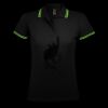 SOL'S Ladies Pasadena Tipped Cotton Piqué Polo Shirt Thumbnail