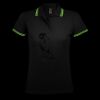 SOL'S Ladies Pasadena Tipped Cotton Piqué Polo Shirt Thumbnail