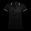 SOL'S Ladies Pasadena Tipped Cotton Piqué Polo Shirt Thumbnail