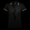 SOL'S Ladies Pasadena Tipped Cotton Piqué Polo Shirt Thumbnail