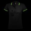 SOL'S Ladies Pasadena Tipped Cotton Piqué Polo Shirt Thumbnail