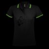 SOL'S Ladies Pasadena Tipped Cotton Piqué Polo Shirt Thumbnail