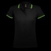 SOL'S Ladies Pasadena Tipped Cotton Piqué Polo Shirt Thumbnail