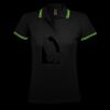 SOL'S Ladies Pasadena Tipped Cotton Piqué Polo Shirt Thumbnail