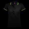 SOL'S Ladies Pasadena Tipped Cotton Piqué Polo Shirt Thumbnail