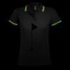 SOL'S Ladies Pasadena Tipped Cotton Piqué Polo Shirt Thumbnail