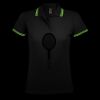 SOL'S Ladies Pasadena Tipped Cotton Piqué Polo Shirt Thumbnail