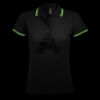 SOL'S Ladies Pasadena Tipped Cotton Piqué Polo Shirt Thumbnail