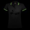 SOL'S Ladies Pasadena Tipped Cotton Piqué Polo Shirt Thumbnail