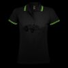 SOL'S Ladies Pasadena Tipped Cotton Piqué Polo Shirt Thumbnail