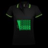 SOL'S Ladies Pasadena Tipped Cotton Piqué Polo Shirt Thumbnail