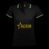 SOL'S Ladies Pasadena Tipped Cotton Piqué Polo Shirt Thumbnail