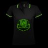 SOL'S Ladies Pasadena Tipped Cotton Piqué Polo Shirt Thumbnail