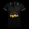 SOL'S Ladies Pasadena Tipped Cotton Piqué Polo Shirt Thumbnail