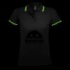 SOL'S Ladies Pasadena Tipped Cotton Piqué Polo Shirt Thumbnail