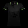 SOL'S Ladies Pasadena Tipped Cotton Piqué Polo Shirt Thumbnail