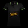 SOL'S Ladies Pasadena Tipped Cotton Piqué Polo Shirt Thumbnail