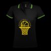 SOL'S Ladies Pasadena Tipped Cotton Piqué Polo Shirt Thumbnail
