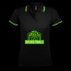 SOL'S Ladies Pasadena Tipped Cotton Piqué Polo Shirt Thumbnail