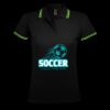 SOL'S Ladies Pasadena Tipped Cotton Piqué Polo Shirt Thumbnail