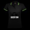 SOL'S Ladies Pasadena Tipped Cotton Piqué Polo Shirt Thumbnail