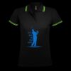 SOL'S Ladies Pasadena Tipped Cotton Piqué Polo Shirt Thumbnail