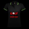 SOL'S Ladies Pasadena Tipped Cotton Piqué Polo Shirt Thumbnail