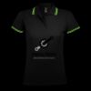 SOL'S Ladies Pasadena Tipped Cotton Piqué Polo Shirt Thumbnail