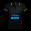 SOL'S Ladies Pasadena Tipped Cotton Piqué Polo Shirt Thumbnail