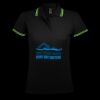 SOL'S Ladies Pasadena Tipped Cotton Piqué Polo Shirt Thumbnail