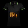 SOL'S Ladies Pasadena Tipped Cotton Piqué Polo Shirt Thumbnail