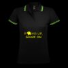 SOL'S Ladies Pasadena Tipped Cotton Piqué Polo Shirt Thumbnail